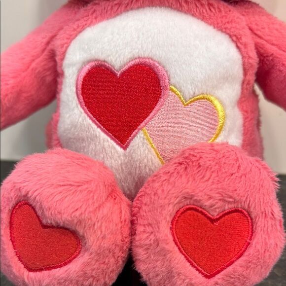 American Greetings -Hasbro - Care Bears- Pink Love a Lot Care Bear 13” Plush Toy - Picture 3 of 10